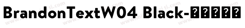 BrandonTextW04 Black字体转换
